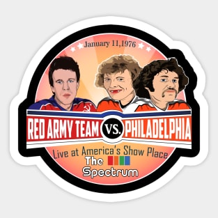 1976 Red Army vs Philadelphia Spectrum Game Sticker